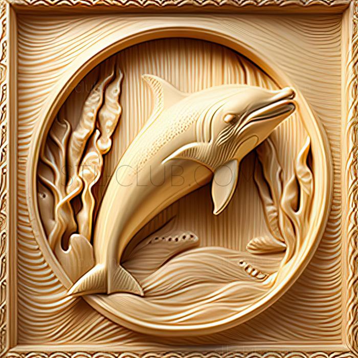 3D model st Winter dolphin famous animal (STL)